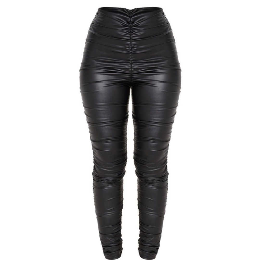 Faux leather leggings